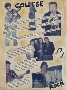 Scrapbook image from Esprit de Corpse, 1980s punk band archives
