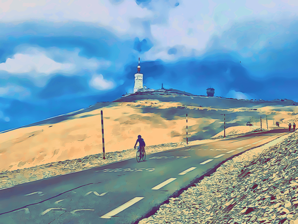 Near the summit of Mont Ventoux