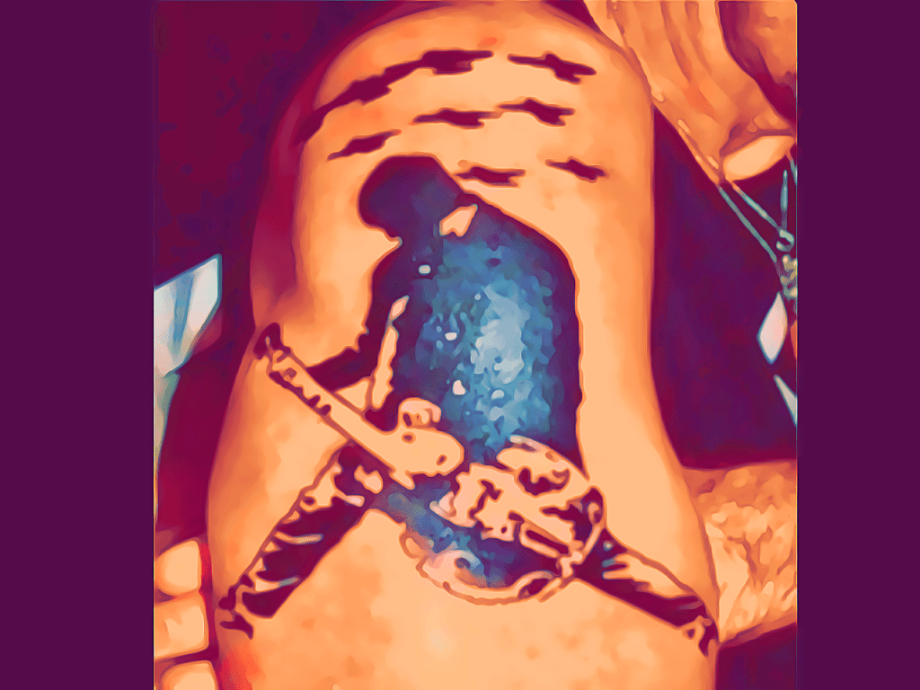 Tattoo of Tim Armstrong from Rancid